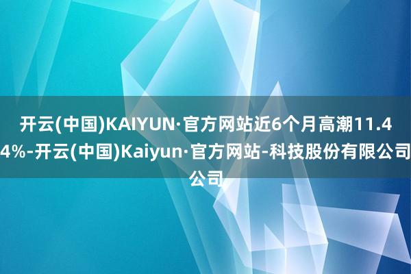 开云(中国)KAIYUN·官方网站近6个月高潮11.44%-开云(中国)Kaiyun·官方网站-科技股份有限公司